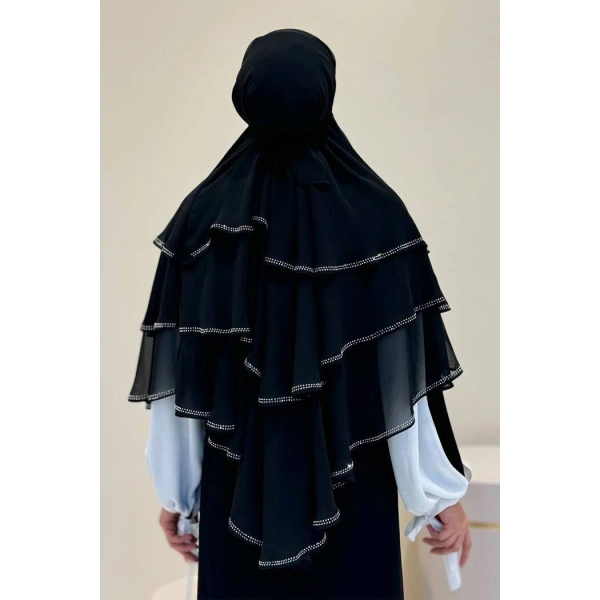 Taş Detaylı Sufle 6030 Siyah
