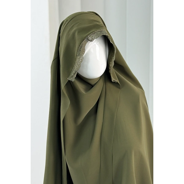 Tek Katlı Dantelli Sufle 6061-3 Açık haki
