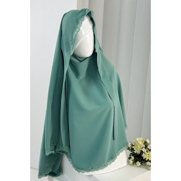 Tek Katlı Dantelli Sufle 6061-3 Açık Mint