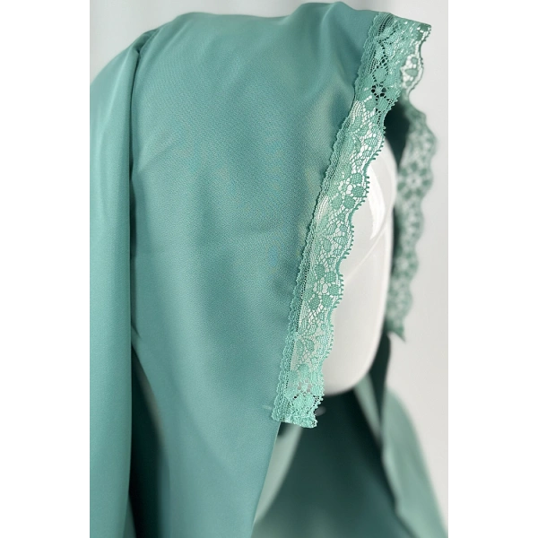 Tek Katlı Dantelli Sufle 6061-3 Açık Mint