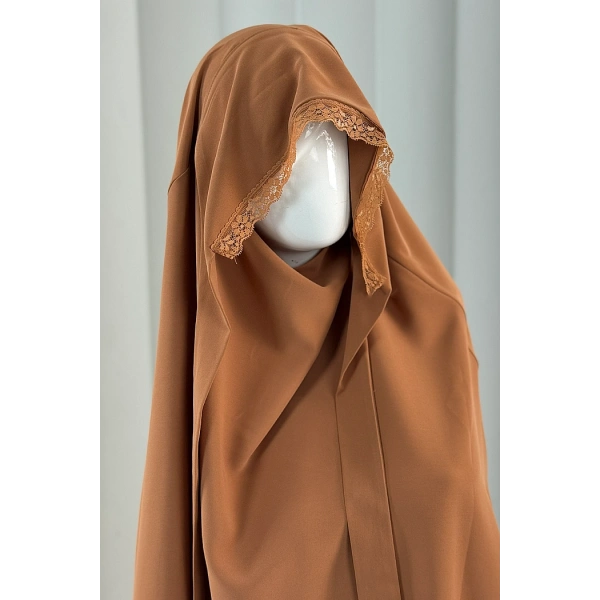 Tek Katlı Dantelli Sufle 6061-3 Tarçın