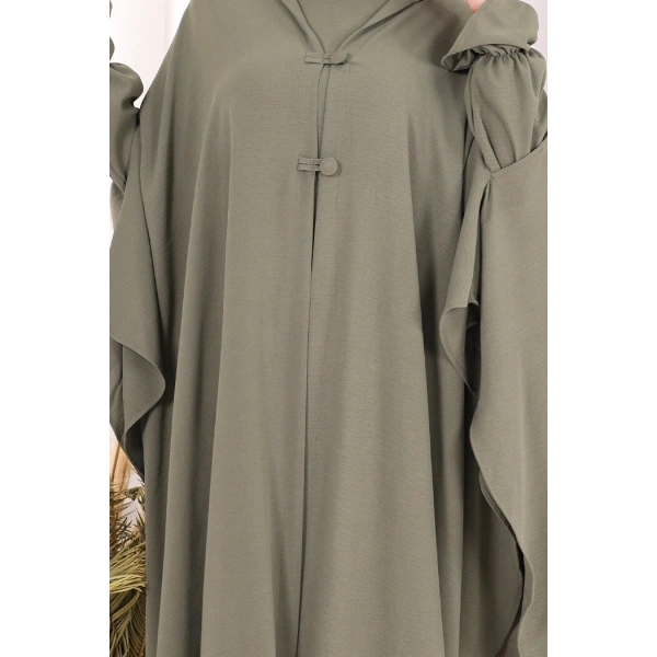 Tunik, Pantolon ve Abaya Üçlü Takım 8663 Haki