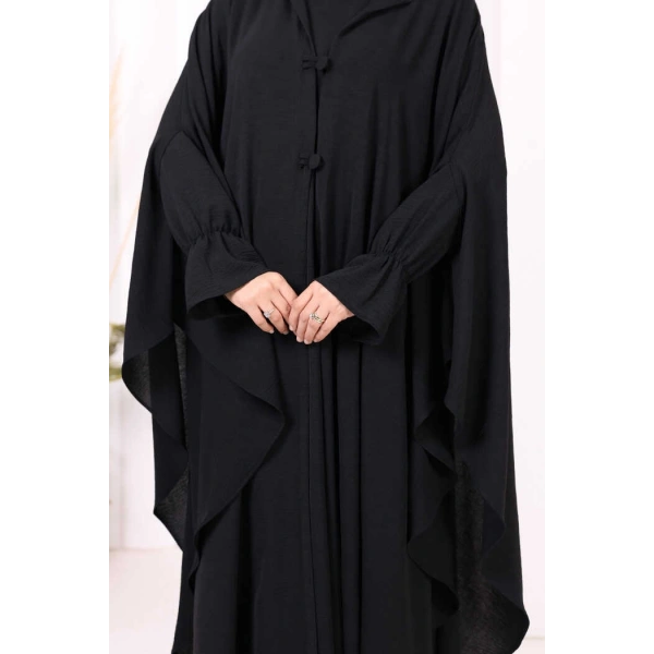 Tunik, Pantolon ve Abaya Üçlü Takım 8663 Siyah