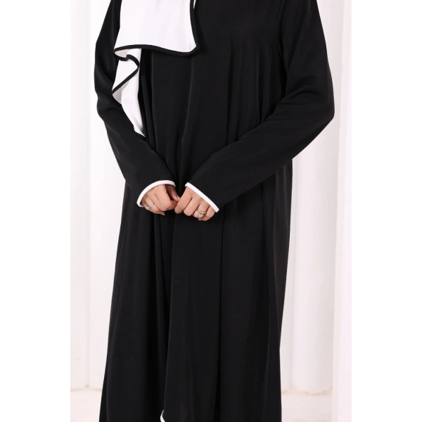 Tunik Şal ve Pantolon Üçlü Takım 8030 Siyah