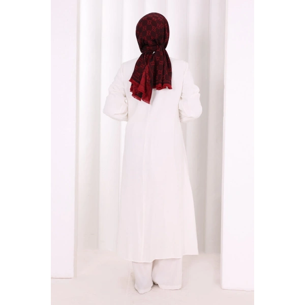 Yandan Bağlamalı İkili Takım 8019 Ekru