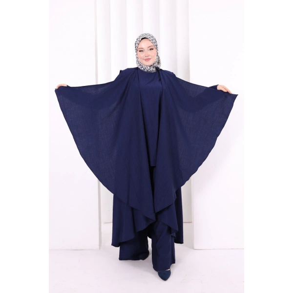 Yelekli Pantolon Takım 8012 Lacivert