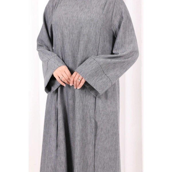 Yırtmaçlı Tunik Üçlü Takım 8035 Füme