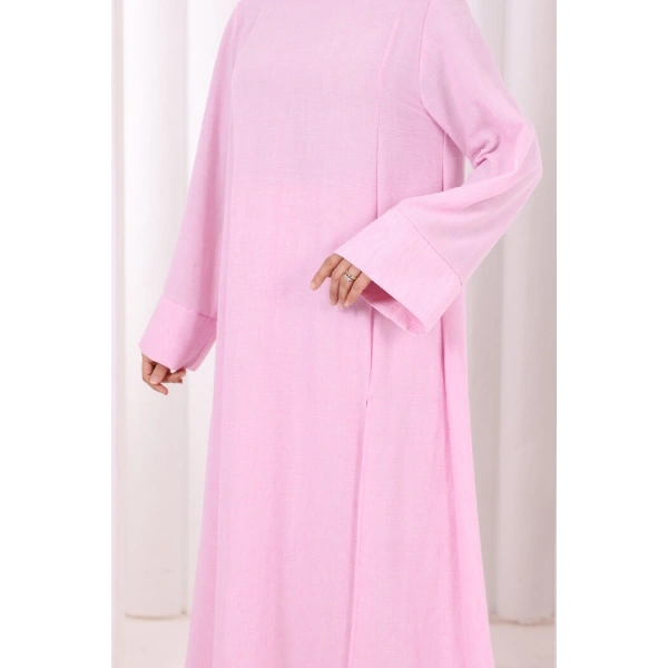 Yırtmaçlı Tunik Üçlü Takım 8035 Pembe