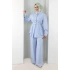 Belden Büzgülü İkili Takım 8710 Bebe Mavisi