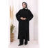 Biyeli Uzun Tunik Pantolon Takım 8005 Siyah