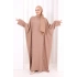 Çapraz Bağlamalı İpli Elbise 6083 Somon