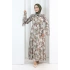 Çiçek Desen Elbise 7002 Haki