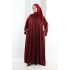 Çıt Çıt Düğmeli Ferace 70023 Bordo