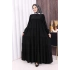 Dubai Katlı Salaş Elbise 6023 Siyah