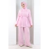 Düğme Detay İkili Takım 8711 Pembe
