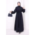 Düğme Detaylı Elbise 6097 Lacivert