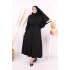 Elbiseli Abaya Takım ŞAL HEDİYE  3883 Siyah