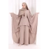 Kolyeli Tunik Pantolon Takım 8026 Vizon