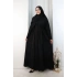 Kristal Taşlı Şallı Abaya 9205 Siyah