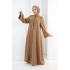 Önden Bağlamalı Tunik Üçlü Takım 7080 Taba