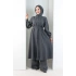 Önü Piliseli Düğmeli Takım 8701 Füme