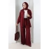 Pantolon Gömlek Takım 8708 Bordo