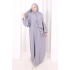 Şallı Namaz Elbisesi 3857 Gri