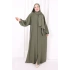 Şallı Namaz Elbisesi 3857 Haki