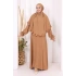 Sufleli Namaz Elbisesi 6034 Vizon