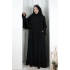 Süs Dikişli Şallı Elbise 7015 Siyah