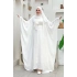 Yarasakol Abayalı Elbise Takım 8497 Ekru