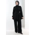 Yarasakol Düğmeli Takım 8705 Siyah