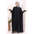 Yarasakollu Elbise 6077 Lacivert