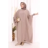 Yarasakollu Elbise 6077 Vizon