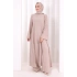Yırtmaçlı Tunik Üçlü Takım 8035 Somon