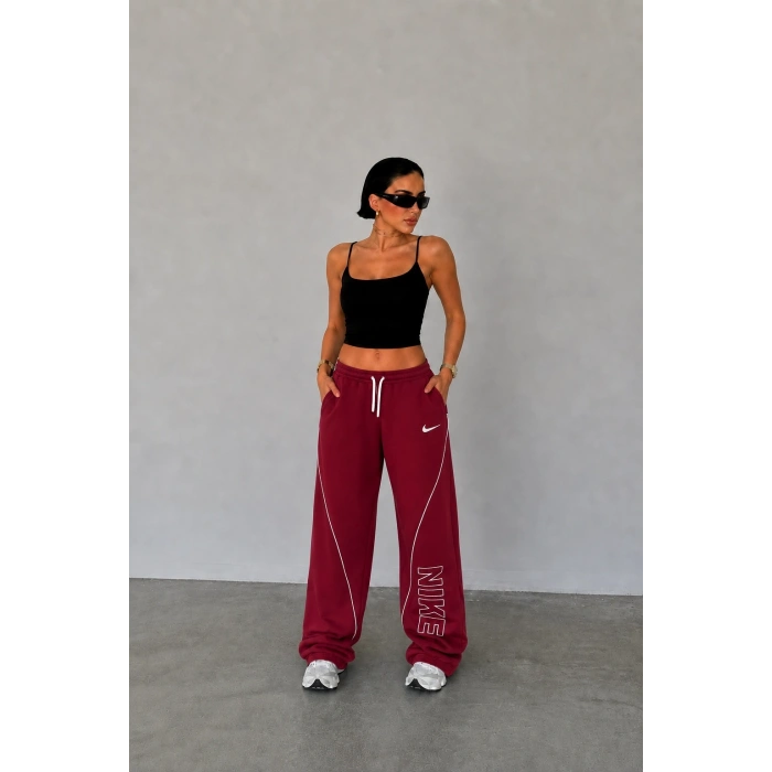 Bordo Nk Arabiyeli Oversize Unisex Eşofman
