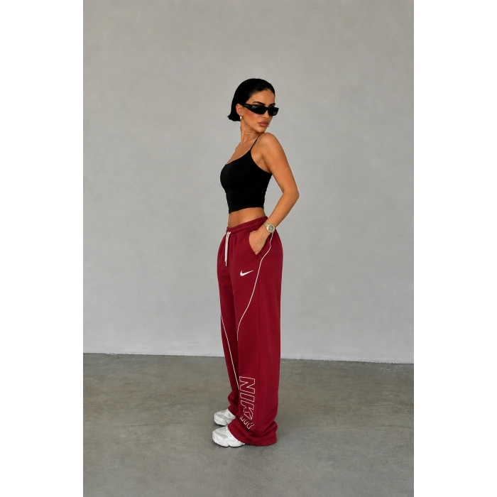 Bordo Nk Arabiyeli Oversize Unisex Eşofman
