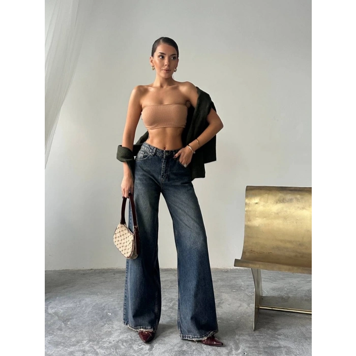 Indigo Palazzo Jean Pantolon