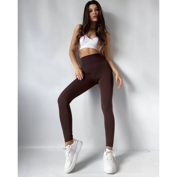 Kahve Toparlayıcı Ve Sıkılaştrıcı Oysho Tayt