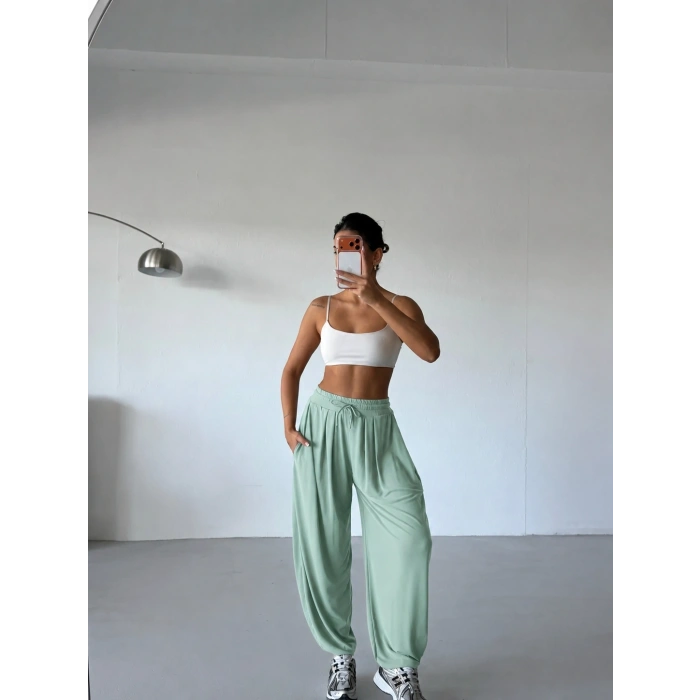 Mint Oysho Modal Kumaş Şalvar Pantolon