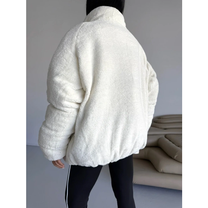 Mint Yeşil Nk Oversize Unisex Çift Taraflı Mont