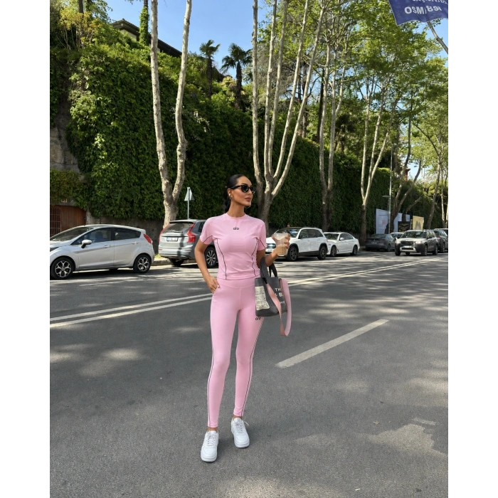 Pembe Alo Arabiyeli Taytlı Takım