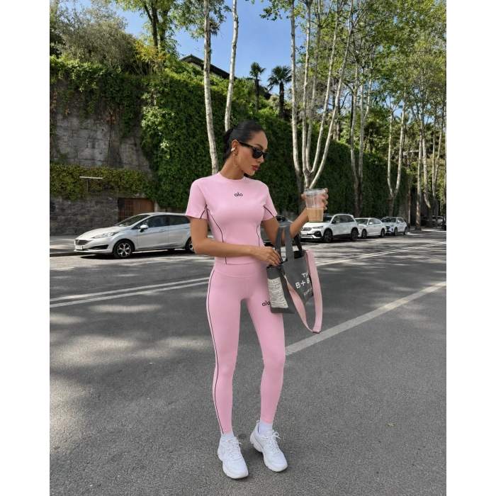 Pembe Alo Arabiyeli Taytlı Takım
