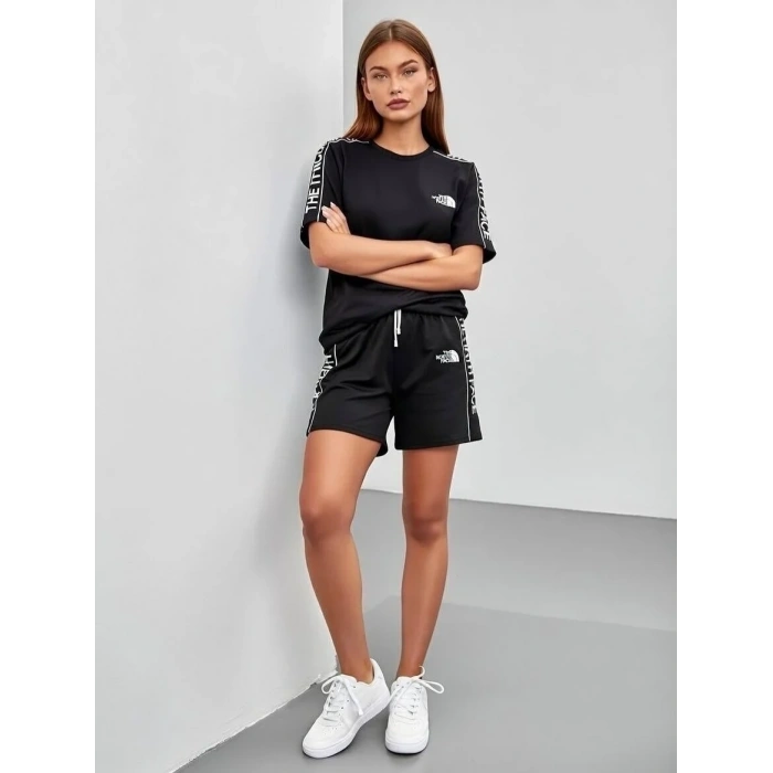 Siyah Nf Oversize Unisex Şortlu Takım