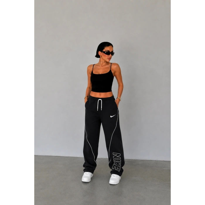 Siyah Nk Arabiyeli Oversize Unisex Eşofman