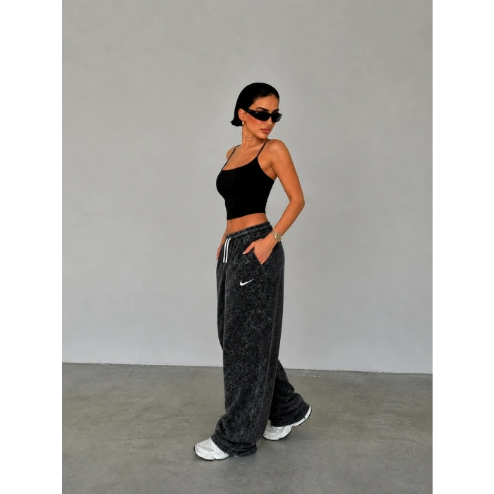 Siyah Wiintech Nk Oversize Unisex Eşofman