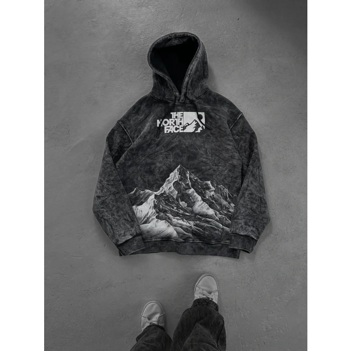 Vintage Nf Üç İplik Oversize Kapşonlu Sweat
