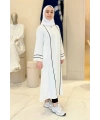 1201 Biyeli Çocuk Feracesi Ekru