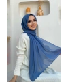 2019 Şifon Şal İndigo