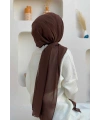 2019 Şifon Şal Kahverengi